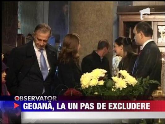 Pe Geoana il paste excluderea din PSD