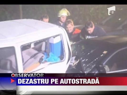 Dezastru pe autostrada