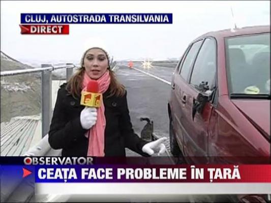 Carambol pe Autostrada Transilvania