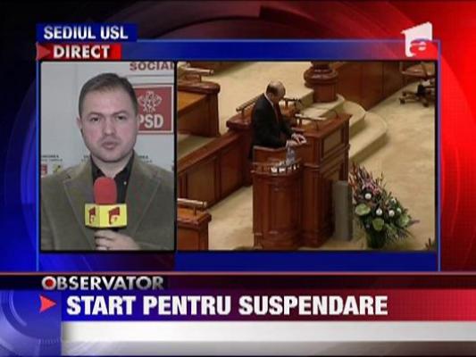 Opozitia vrea suspendarea lui Traian Basescu