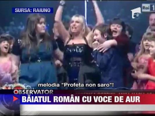 Un baiat de 11 ani din Iasi a cucerit Italia cu talentul sau