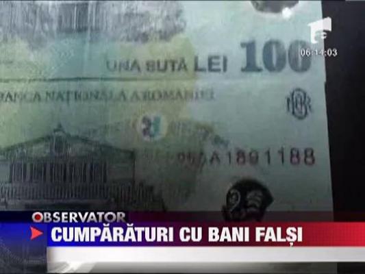 Cumparaturi cu bani falsi