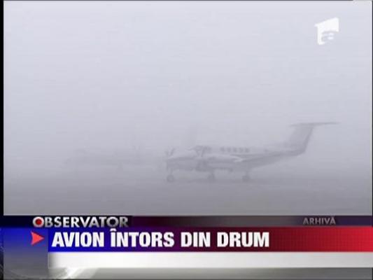 Avion intors din drum