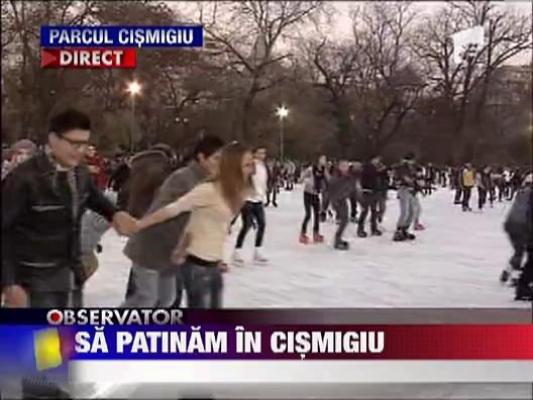S-a deschis patinoarul din parcul Cismigiu
