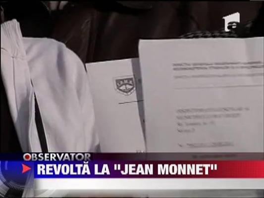 Protest spontan la Liceul "Jean Monnet"