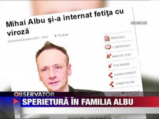 Familia Albu, speriata de o raceala a fetitei