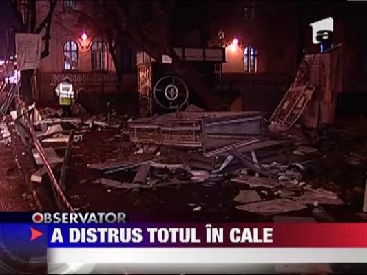 Accident spectaculos in Bucuresti