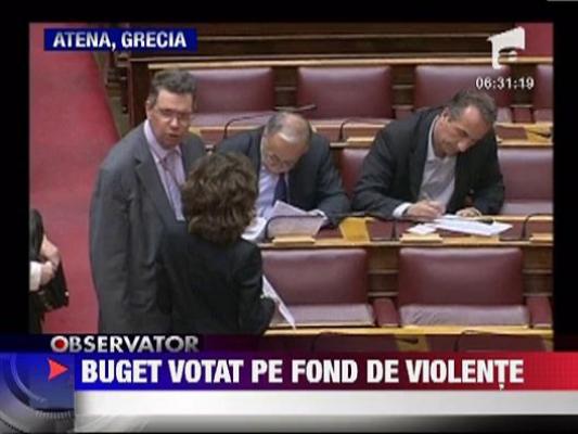 Parlamentul Greciei a votat Bugetul pentru 2012