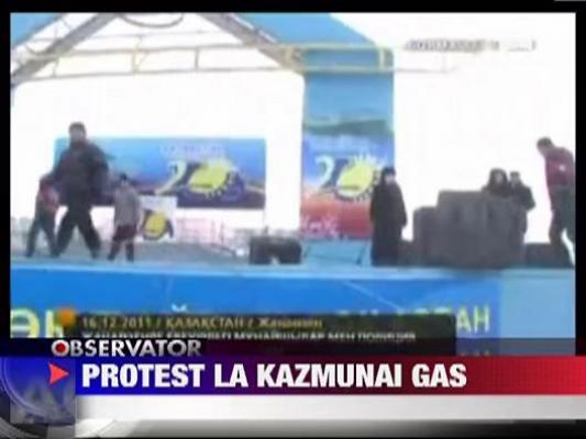 Zece oameni au murit in urma unui protest violent, in Kazahstan