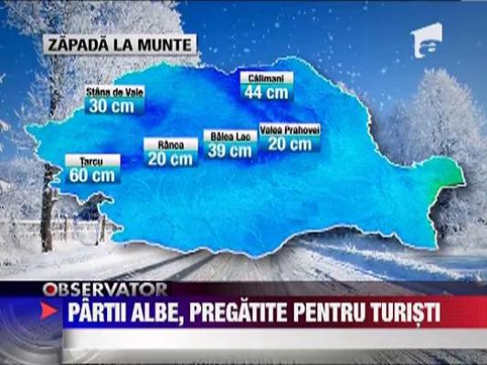Partii albe, pregatite pentru turisti