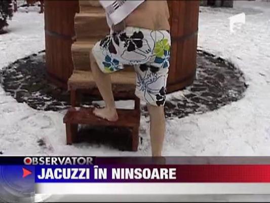 Jacuzzi in mijlocul zapezii