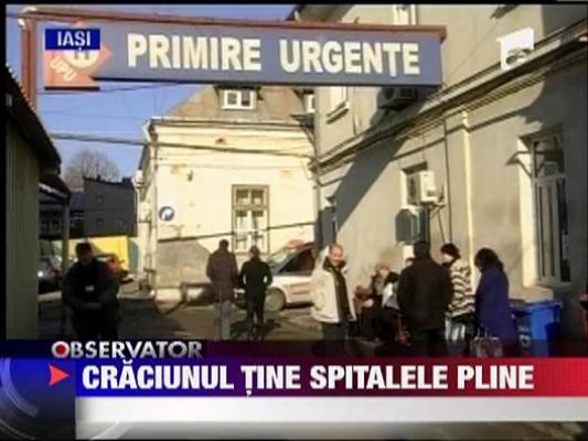 Craciunul tine spitalele pline