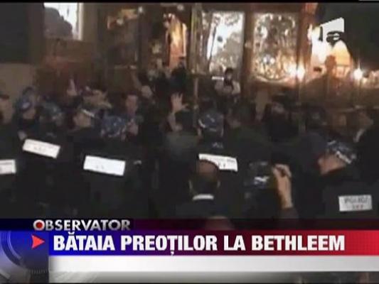 Preotii armeni si grecii ortodocsi s-au luat la bataie in Biserica Nasterii Domnului din Betleem