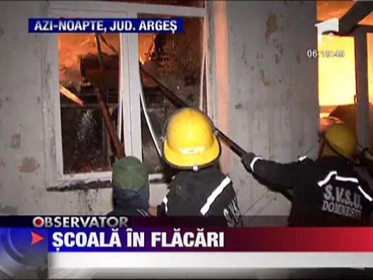 Scoala in flacari, in Arges