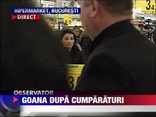 Aglomeratie la cumparaturi