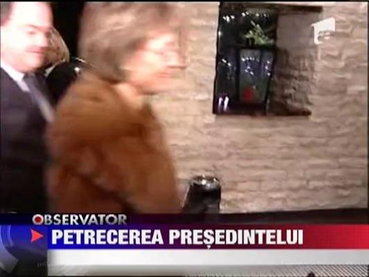 Traian Basescu a petrecut Revelionul la munte