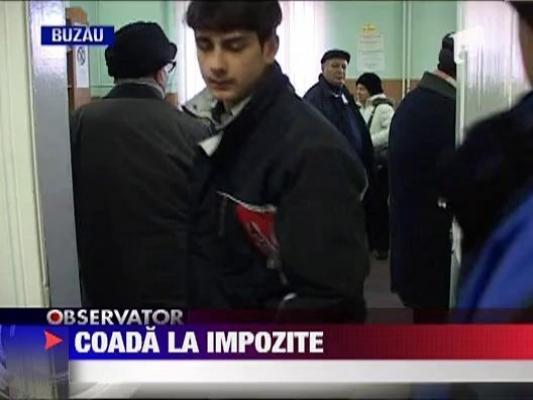 Coada la impozite, in Buzau