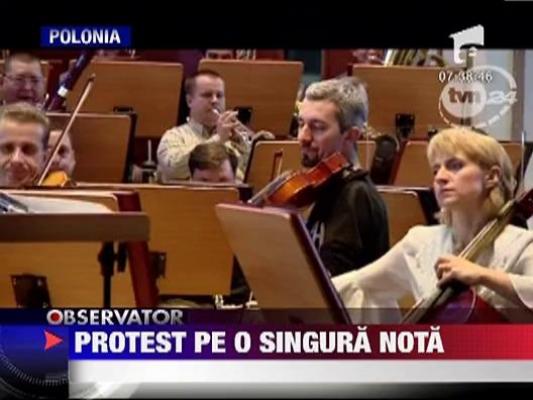 Protest muzical inedit in Polonia