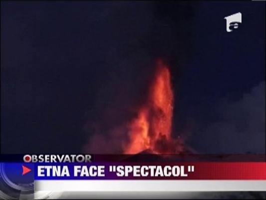 Vulcanul Etna a erupt in forta