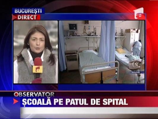 Clase speciale pentru elevii internati in spital
