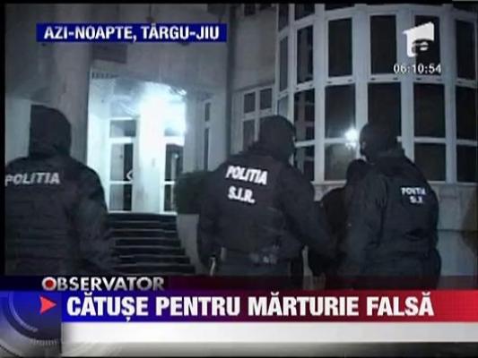 Unul dintre cei mai bogati interlopi din Targu-Jiu incatusat pentru marturie mincinoasa