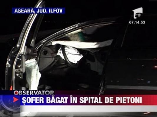 Sofer bagat in spital de pietoni