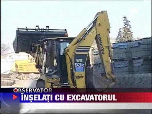 Inselati cu excavatorul