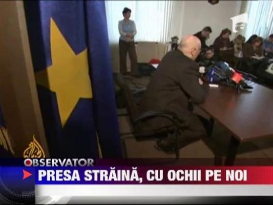 Presa straina, interesata de manifestatiile de strada din Romania