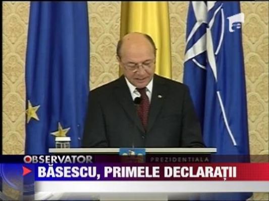 Traian Basescu ignora protestele