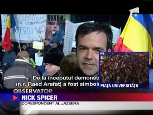 UPDATE / Traian Basescu ignora protestele