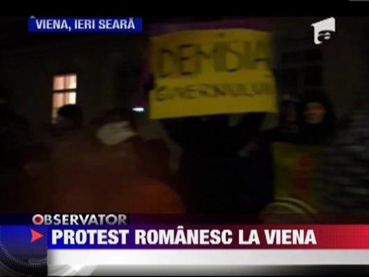 Protest romanesc la Viena