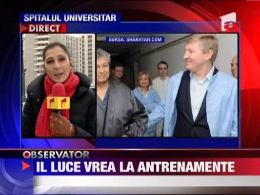 Mircea Lucescu este nerabdator sa iasa din spital