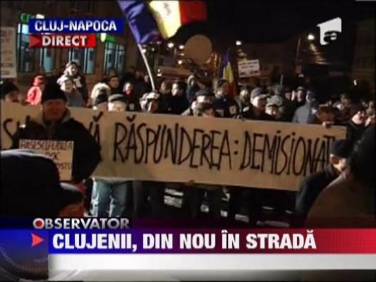 Clujenii, din nou in strada