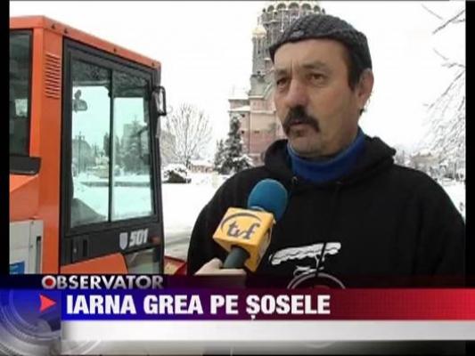 Iarna a paralizat traficul din Romania