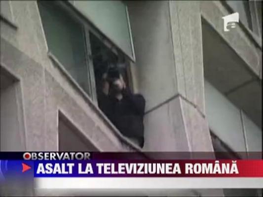 Protest cu scandal la TVR
