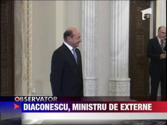 Cristian Diaconescu, ministru de externe