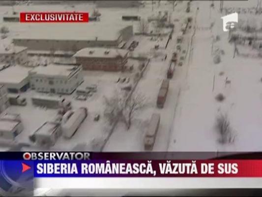 Efectele codului portocaliu vazute din elicopter, in Capitala