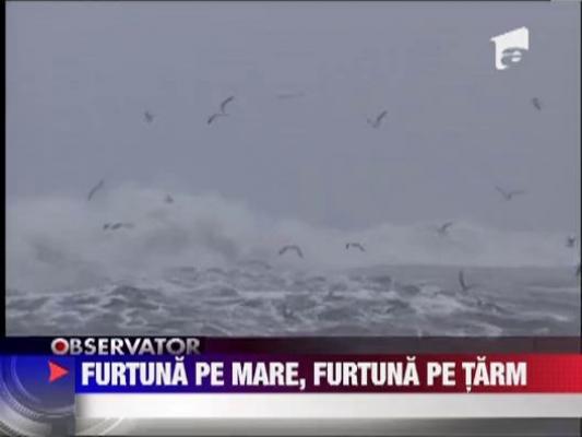 Patru porturi au fost inchise din cauza viscolului puternic