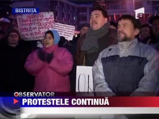 Protestele continua in Romania