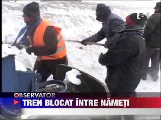 Tren blocat intre nameti