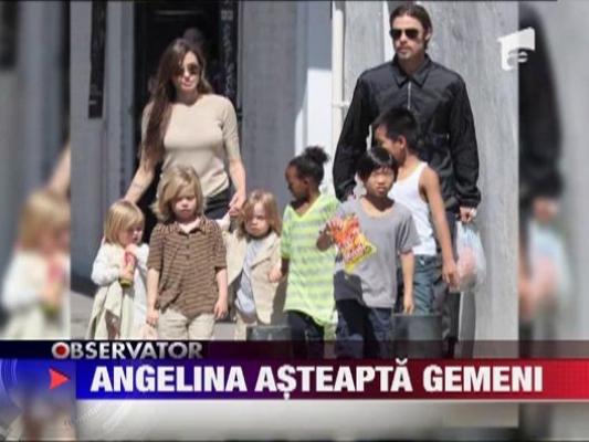Angelina Jolie asteapta gemeni