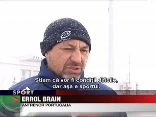 Rugbistii portughezii s-au antrenat in pantaloni scurti