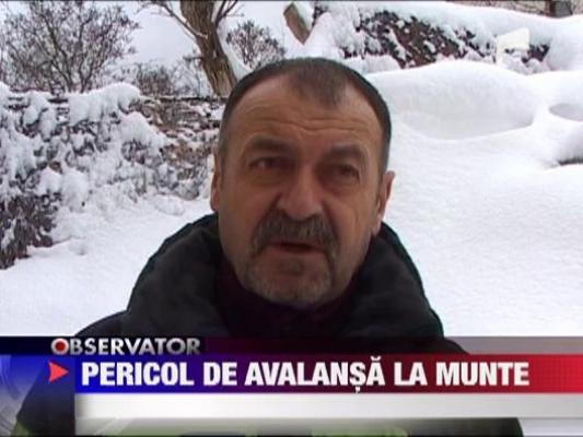 Pericol de avalansa la munte