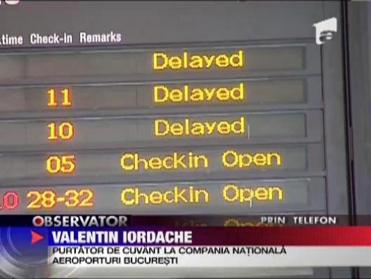 Vremea rea da si traficul aerian peste cap