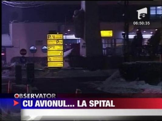 Cu avionul militar pana la spital