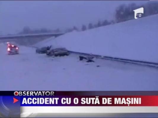 Accident rutier in lant pe o autostrada din Finlanda