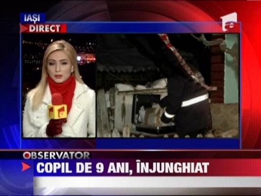 Copil de 9 ani, injunghiat din joaca