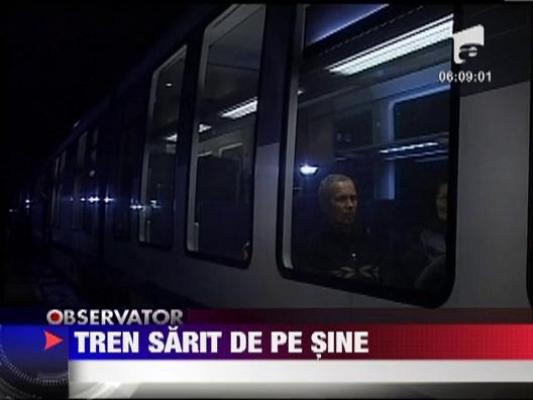 Timisoara: Tren sarit de pe sine