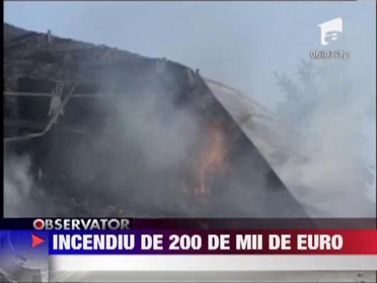 Incendiu puternic la un hotel din Ranca ‎