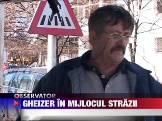 Gheizer in mijlocul strazii